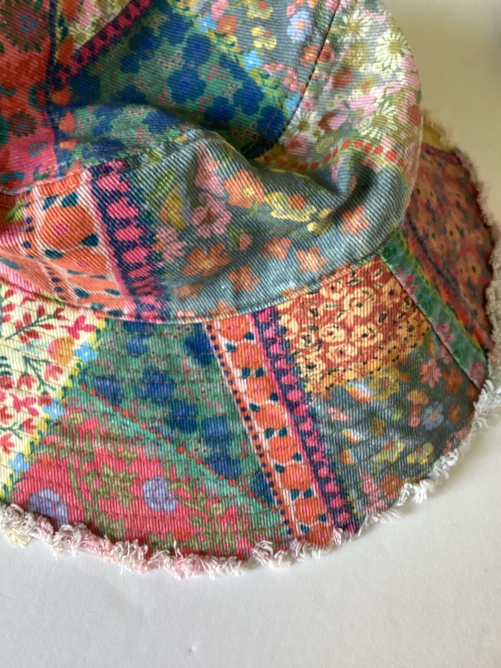 Natural Life Sandy Days Bucket Hat Watercolor Patchwork Boho Festival Hippie - Picture 14 of 14